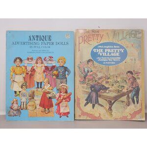 Vintage Barbara Whitton Jendrick Antique Advertising Paper Dolls+McLoughlin Bros